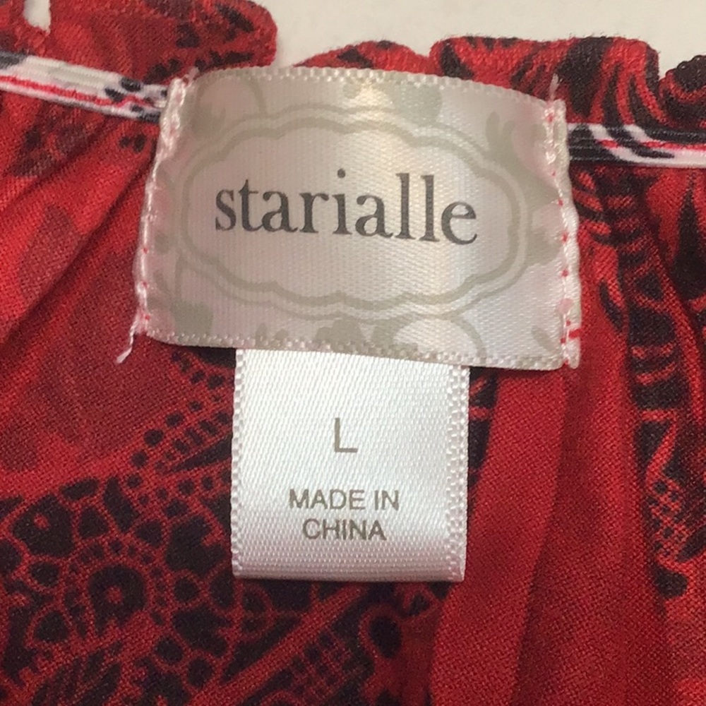 🪭Starialle Red Black Soft Loungewear/Pajama Set Sz.M/L Like New - Picture 2 of 11